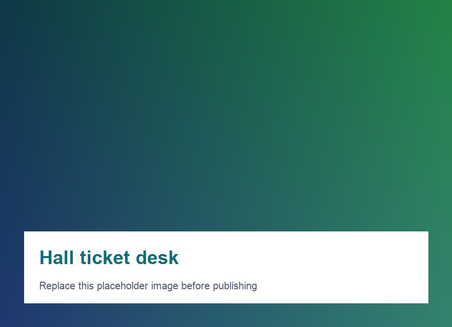 Hall ticket access placeholder
