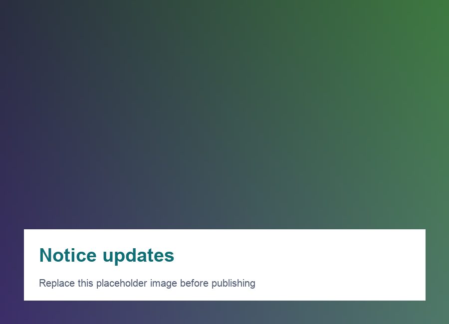Notice board placeholder
